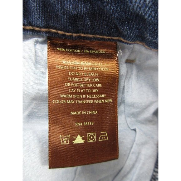 Kut From The Kloth Jeans 6 Straight Denim Pants Ripped Embroidered - Picture 11 of 13